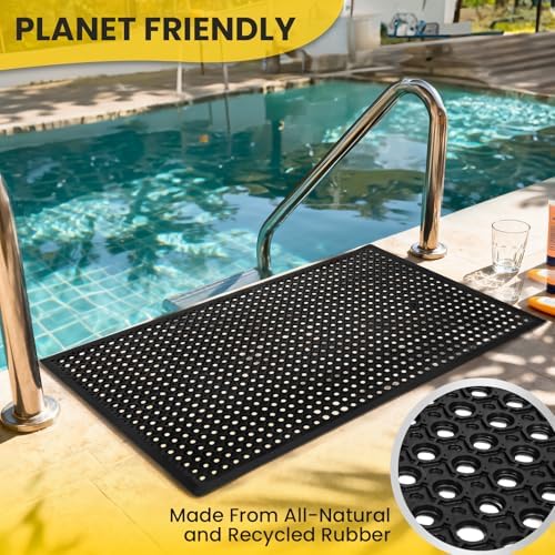 Rubber Door Mat with Holes - Image 3