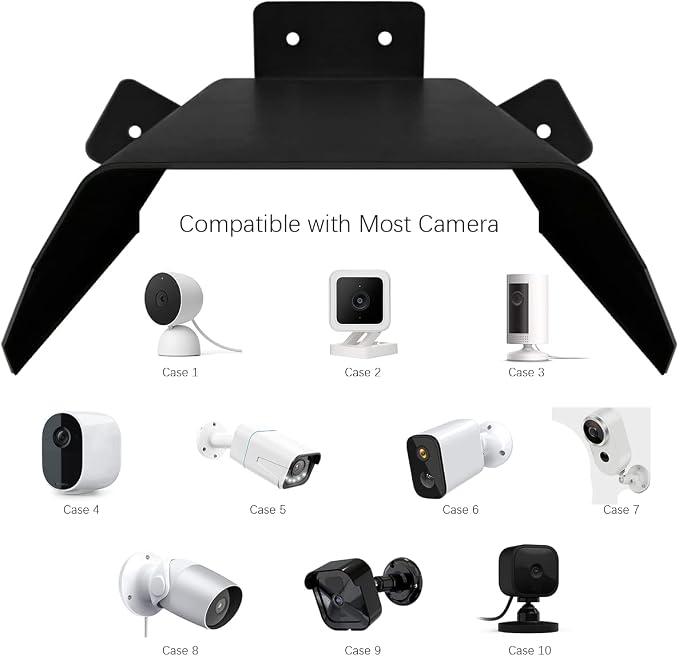 OOSSXX Universal Security Camera Sun Rain Cover Shield - Image 2