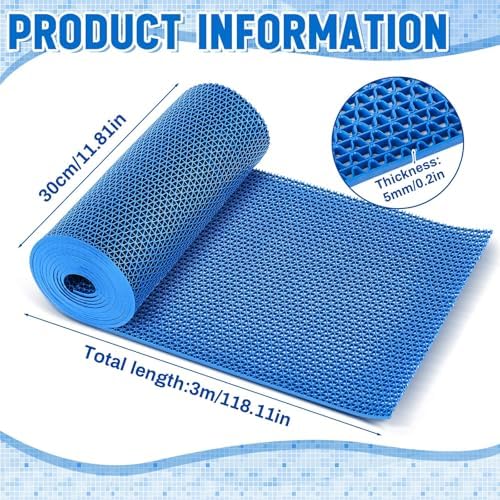 Reallnaive 12in x 10ft Pool Mat Non Slip Drainage Mats Swimming Pool Floor Deck - Image 2
