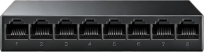 8 Port 100Mbps Fast Ethernet Switch USB 5V Powered Network Hub Plug and Play by PULVISION