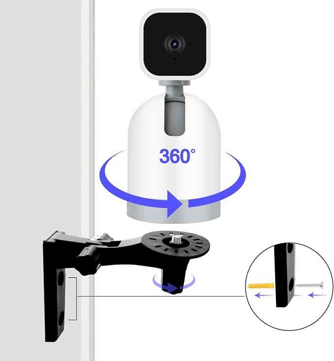 Wall Mount Compatible with Blink Mini Pan-Tilt Camera WYZE Cam Pan V3 Ceiling - Image 3
