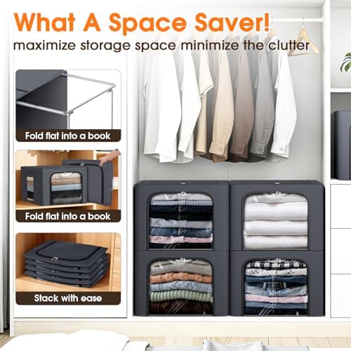 8 Pack Clothes Storage Bins - Image 3