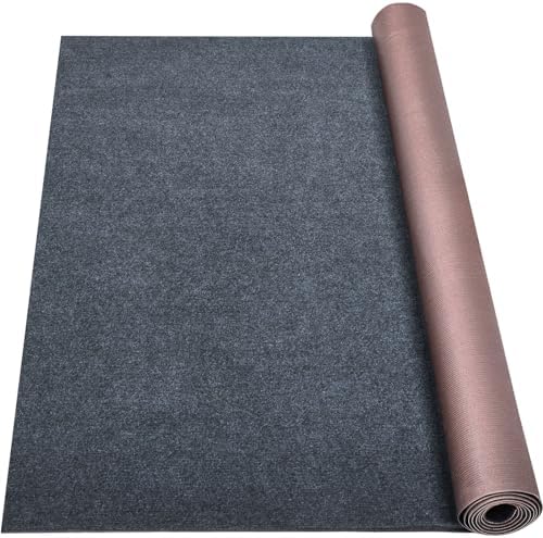 Grefinity Marine Carpet, 4 FT x 6 FT Dark Gray Indoor Outdoor Carpet by Grefinity