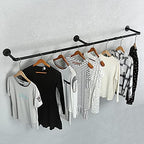Oroonoko 60" Wall Mounted Clothes Rack, Closet Rods - Image 5