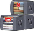 Fab totes 90L Clothes Storage, Foldable Thick Fabric Blanket Storage Bags by Fabtotes