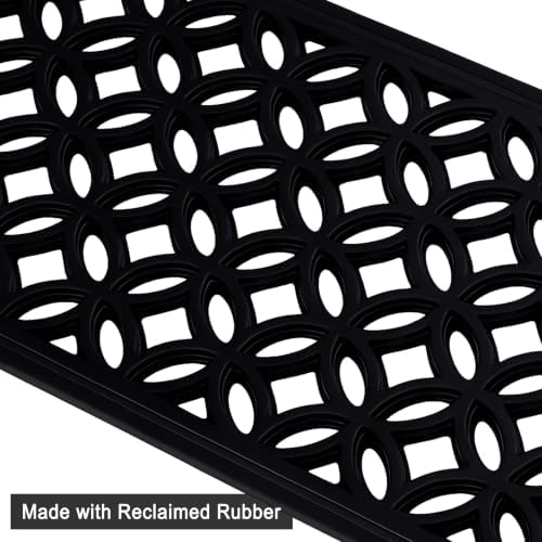 Stair Treads — 6 Pack 10x30 inch Lattice Links Rubber Stair Mats - Image 6