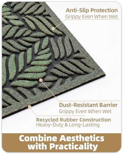 Color&Geometry Door Mat Outside Entrance 17"x30" - Image 4