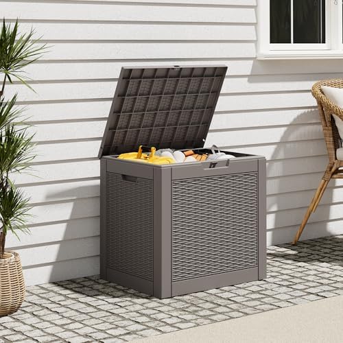 Outdoor Storage Box, Resin Deck Boxes Indoor and outdoor, Waterproof Storage - Image 5