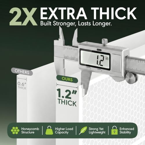 Furinno Cubicle Book Shelf, 3-Cube Bookshelf, Extra Thick Frame Horizontally & - Image 4