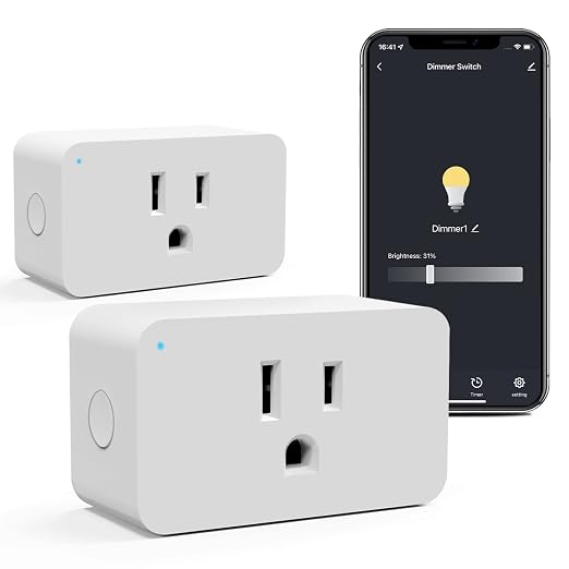 WiFi Smart Dimmable Plug 2 Pack, Smart Plugs by Eva%E2%80%98slight