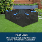 Easy-Going Rectangle Patio Furniture Cover Waterproof Outdoor Dining Table and - Image 7