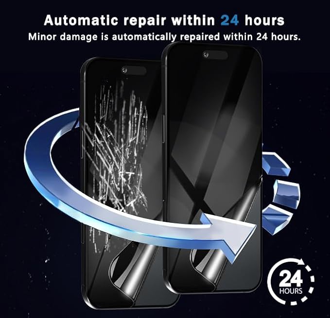 2 Pack for iPhone Air Privacy Screen Protector. Anti Scratch, Self-Healing - Image 4