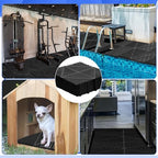 Barydat 72 Pcs 12x12 Garage Floor Tiles Interlocking Drainage - Image 5