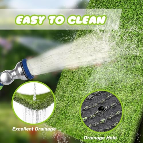 Artificial Grass Fake Grass Lawn Turf 11 ft x 44 ft, GL Realistic Synthetic Pet - Image 4