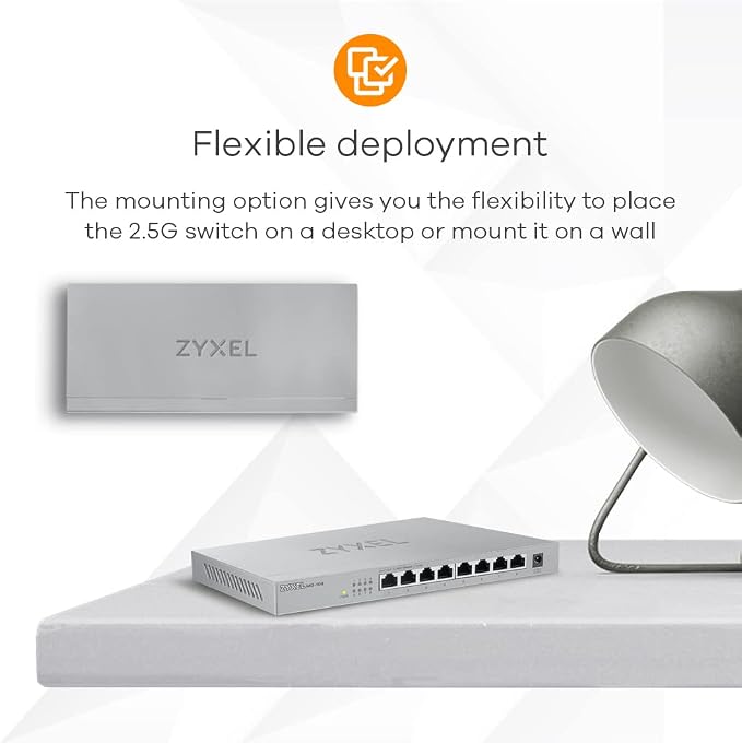 Zyxel 8-Port 2.5GbB MultiGig Ethernet Unmanaged Switch | 8 x 100/1G/2.5G Mbps - Image 7