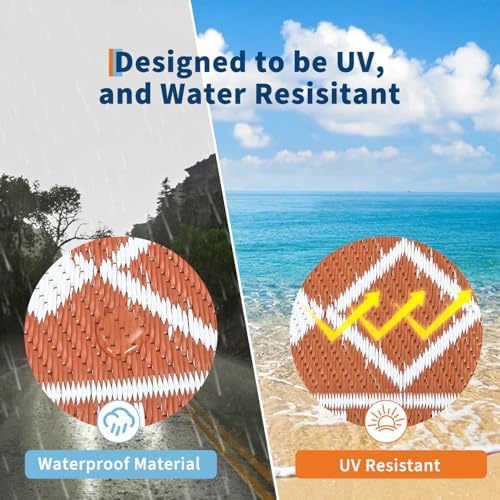 Waterproof Outdoor Rug 9x12 Ft, Reversible Plastic Straw Rug, Portable Carpet - Image 4