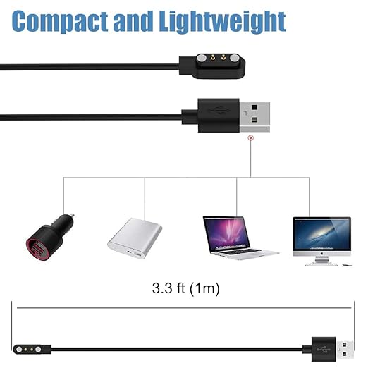 Charger for VeryFitPro Fitpolo Tozo Smartwatch, Magnetic Charging Cable Cord - Image 5