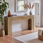 Tribesigns 63" Farmhouse Console Table, Wooden Couch Table Behind Sofa - Image 4