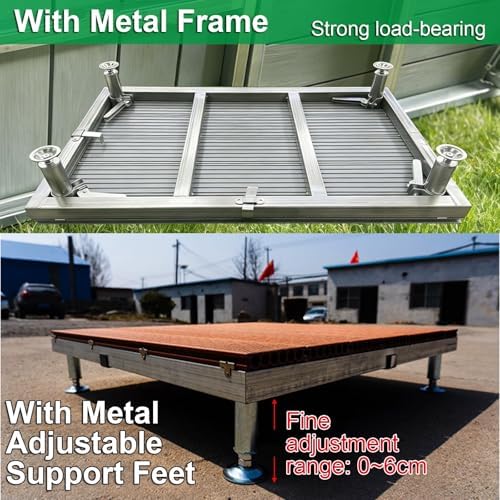 Patio Raised Deck Platform 84x84cm, Modular Floating Deck Kit - Image 3
