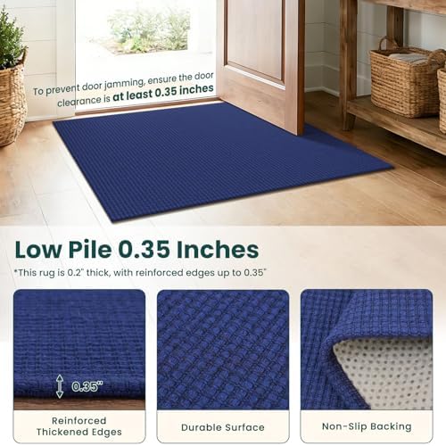 KOZYFLY Washable 3x5 Entry Woven Area Rug, Braided Throw Rugs - Image 3