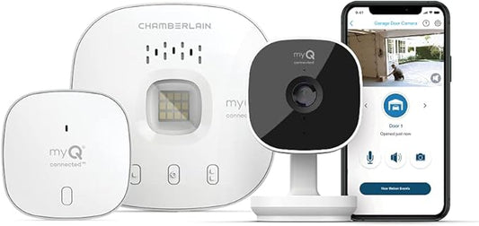 CHAMBERLAIN myQ Smart Garage HD Camera & Smart Garage Hub Bundle- Wi-Fi & by Chamberlain%7CmyQ