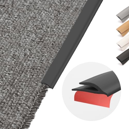 Carpet Edge Trim Binding Rug Edge Protector Thin Rugs Black 6.6FT by Unknown
