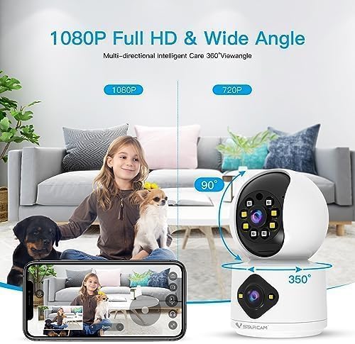 VSTARCAM 720P Double-Lens Indoor Cameras - Image 2