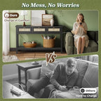 SUPERJARE Rattan Console Sofa Table - Image 5