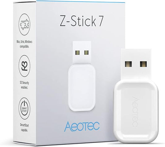Aeotec Z-Stick 7 Plus, Zwave Plus USB to Create Z-Wave hub, Gateway Controller by Aeotec