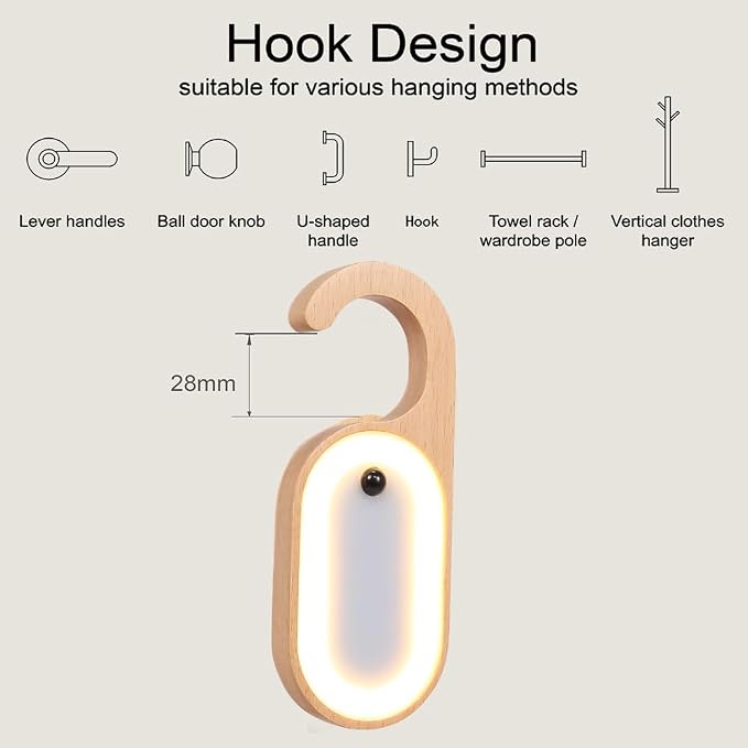 2-Pack Hotel Door Sign Night Light - Image 4
