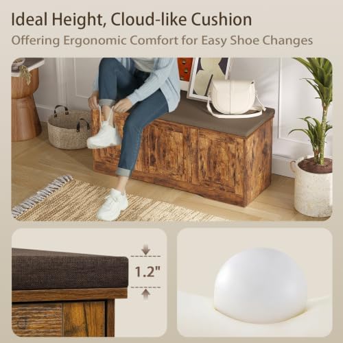 DINZI LVJ Shoe Storage Bench - Image 5