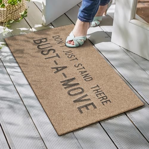Funny Outdoor Indoor Door Mats Don't Just Stand There Bust A Move Welcome Mat - Image 2