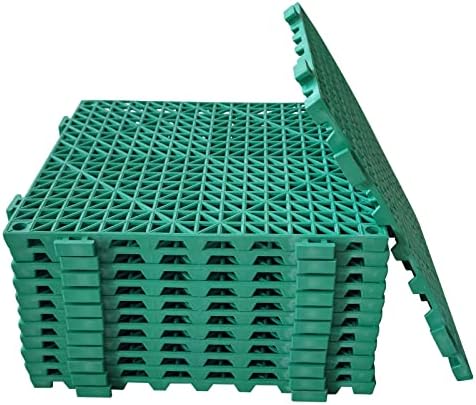 12 Pack Modular Interlocking Cushion 11.6" x 11.6" Rubber Mat Floor Tile Mats - Image 3