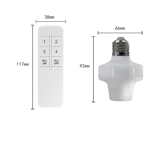 QIACHIP Remote Control Light Socket E26 E27 Bulb Socket Adapter, ZigBee Smart - Image 9