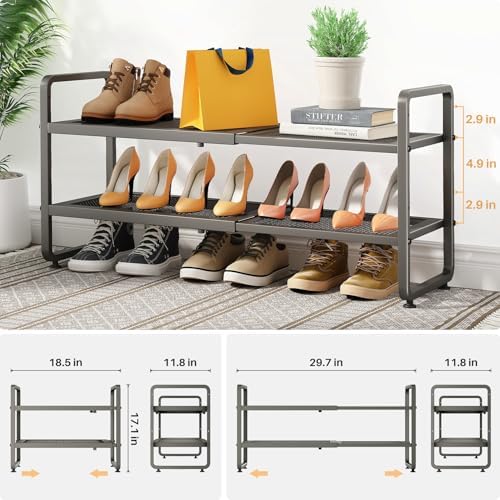 SNTD Expandable Metal Shoe Rack - Image 3