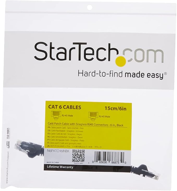 StarTech 6in CAT6 Ethernet Cable - Image 2