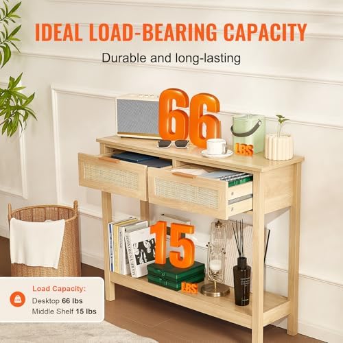 VEVOR Rattan Console Table - Image 5