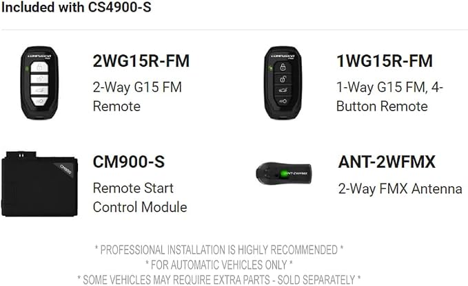 Compustar CS4900-S 2-Way Remote Start and Keyless Entry System - Image 3
