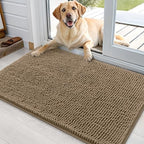 OLANLY Dog Door Mat for Muddy Paws 36x24, Super Absorbent Chenille Mud Mat by OLANLY