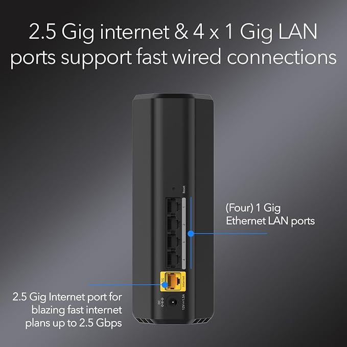 NETGEAR Nighthawk Dual-Band WiFi 7 Router – Router Only, BE3600 Wireless Speed - Image 5