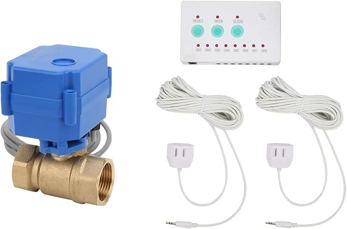 Water Leak Detector with 3/4” Brass Automatic Shut-Off Valve, Leak Alarm System - Image 6