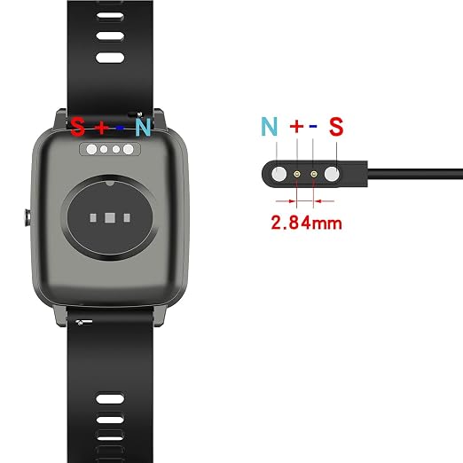 Magnetic 2 Pin Smart Watch Charger Cable Adapter, Compatible - Image 3