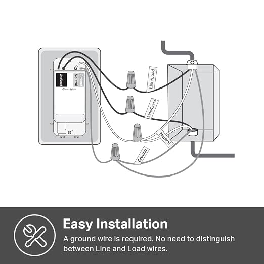Kasa Matter Smart Light Switch: Voice Control w/Siri, Alexa & Google Assistant - Image 9