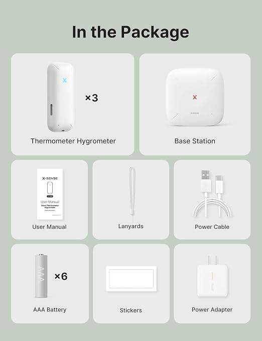 X-Sense Wi-Fi Temperature and Humidity Monitor, Indoor Humidity Meter - Image 9