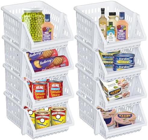 Small Stackable Storage Bins Open Front by Skywin