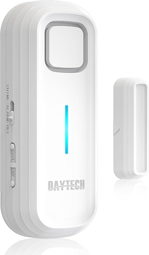 DAYTECH Fridge Door Alarm with Delay 1/2/3/4 mins Adjustable Close Windows by DAYTECH