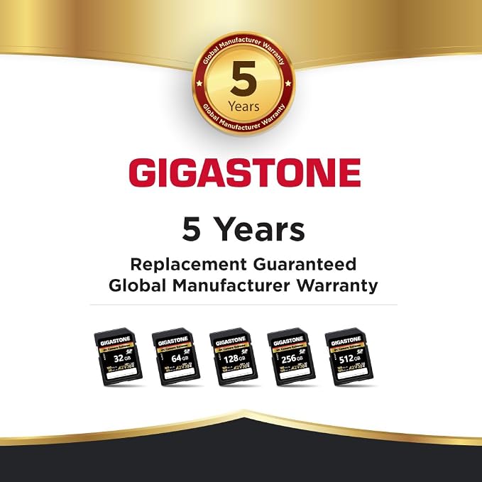 【5-Years Data Recovery】 GIGASTONE 128GB SD Card - Image 9