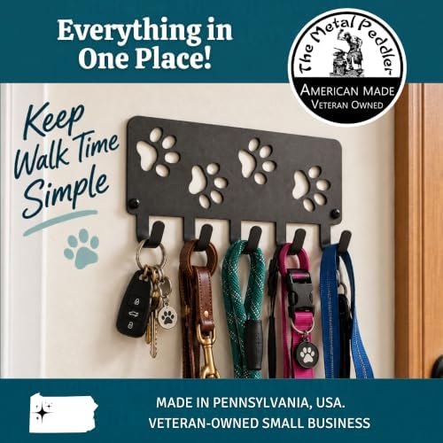 Walking Paws Key Rack Dog Leash Organizer - Image 3