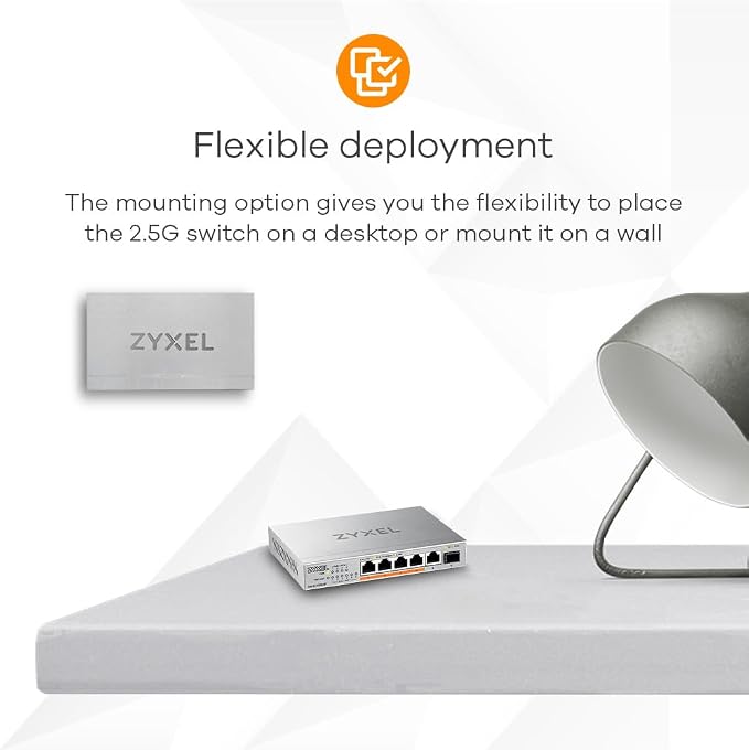 Zyxel 5 Port Network Switch | 2.5Gb Multi Gigabit Switch | Unmanaged | 5X 2.5G - Image 6