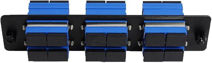 RiteAV LGX Footprint Fiber Optic Cable SC Adapter Patch Panel 6 Ports Loaded - Image 3